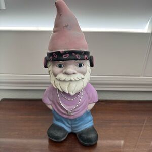 Garden Gnome Bobblehead‎ 10” Rapper Hip Hop Chain Necklace Sunglasses Gangster